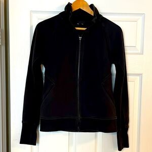 Athleta Black Zip-Up Jacket Size Small